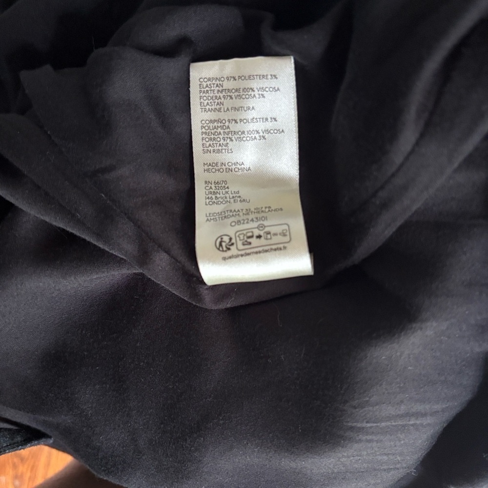 BHLDN Black High Low Ruffle Dress - Picture 9 of 10